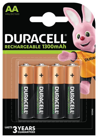Duracell Rechargeable AA 1300mAh 10x4-p